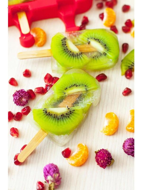 Форма для мороженого «Эскимо макси», 19,5×14,5×2,5 см, 3 ячейки (8,2×4,6 см), цвет МИКС