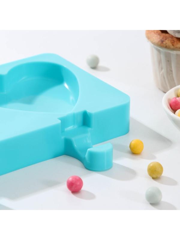 Форма для мороженого «Сердечко», 19,5×14,5 см, 2 ячейки (8,4×9 см), цвет МИКС