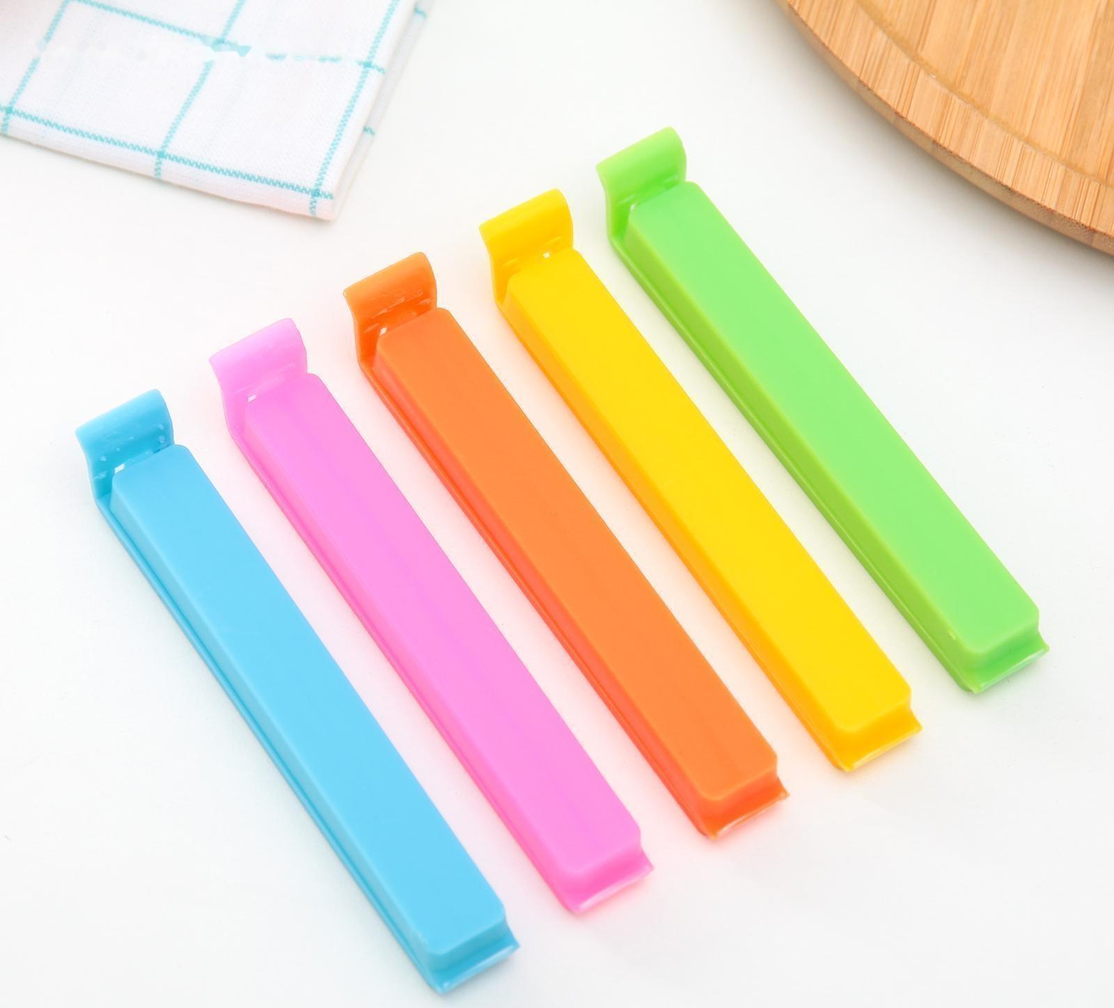 Набор зажимов для пакета «Лед», 11 см, 5 шт, цвет МИКС