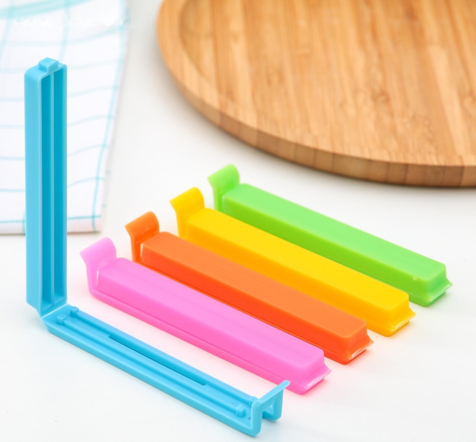 Набор зажимов для пакета «Лед», 11 см, 5 шт, цвет МИКС