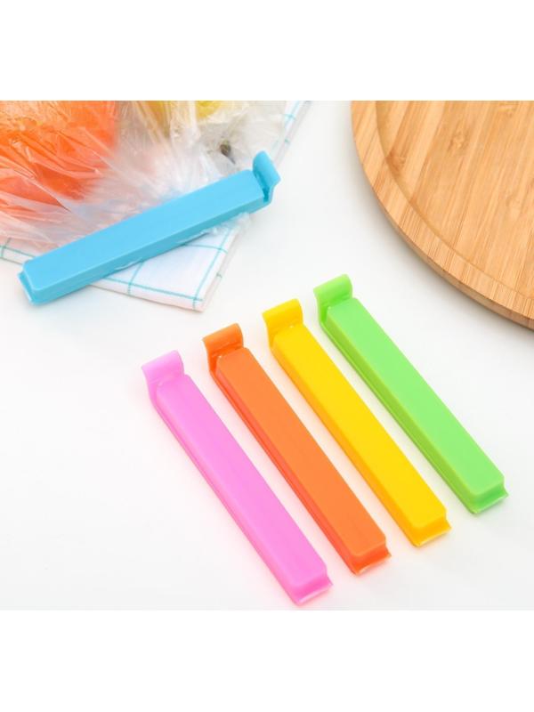 Набор зажимов для пакета «Лед», 11 см, 5 шт, цвет МИКС