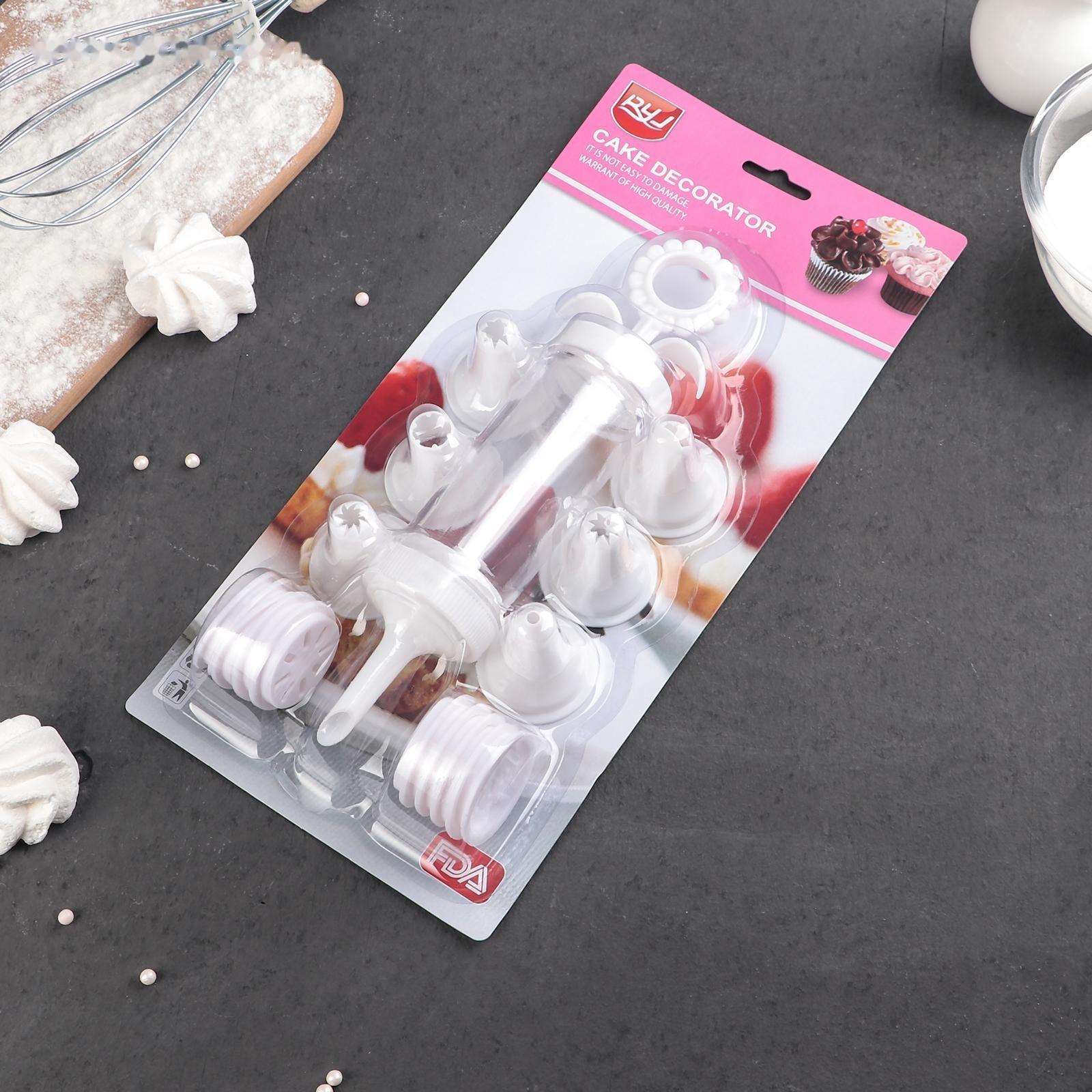 Шприц кондитерский, 24×11,5 см, 17 насадок d=4 см