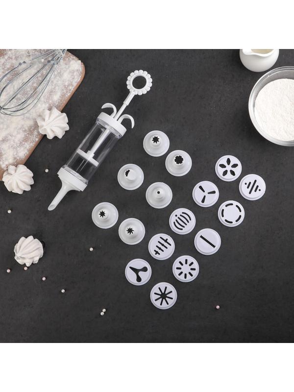 Шприц кондитерский, 24×11,5 см, 17 насадок d=4 см