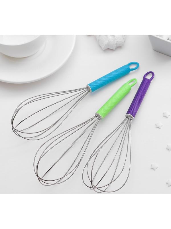 Венчик для взбивания Доляна «Экспресс», 20 см, цвет МИКС