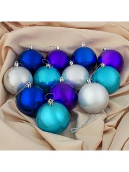 Набор шаров пластик d-8 см, 12 шт 