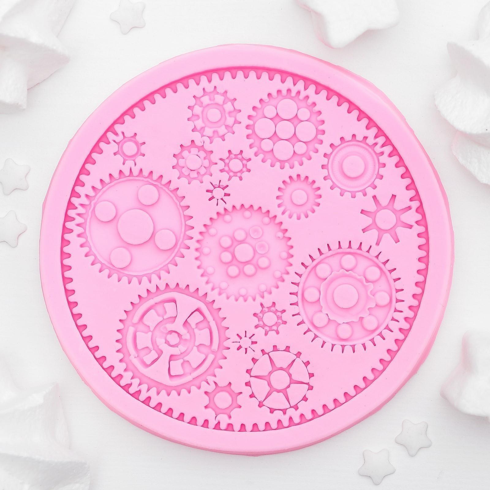 Молд «Шестерёнки», 10,5×10,5 см