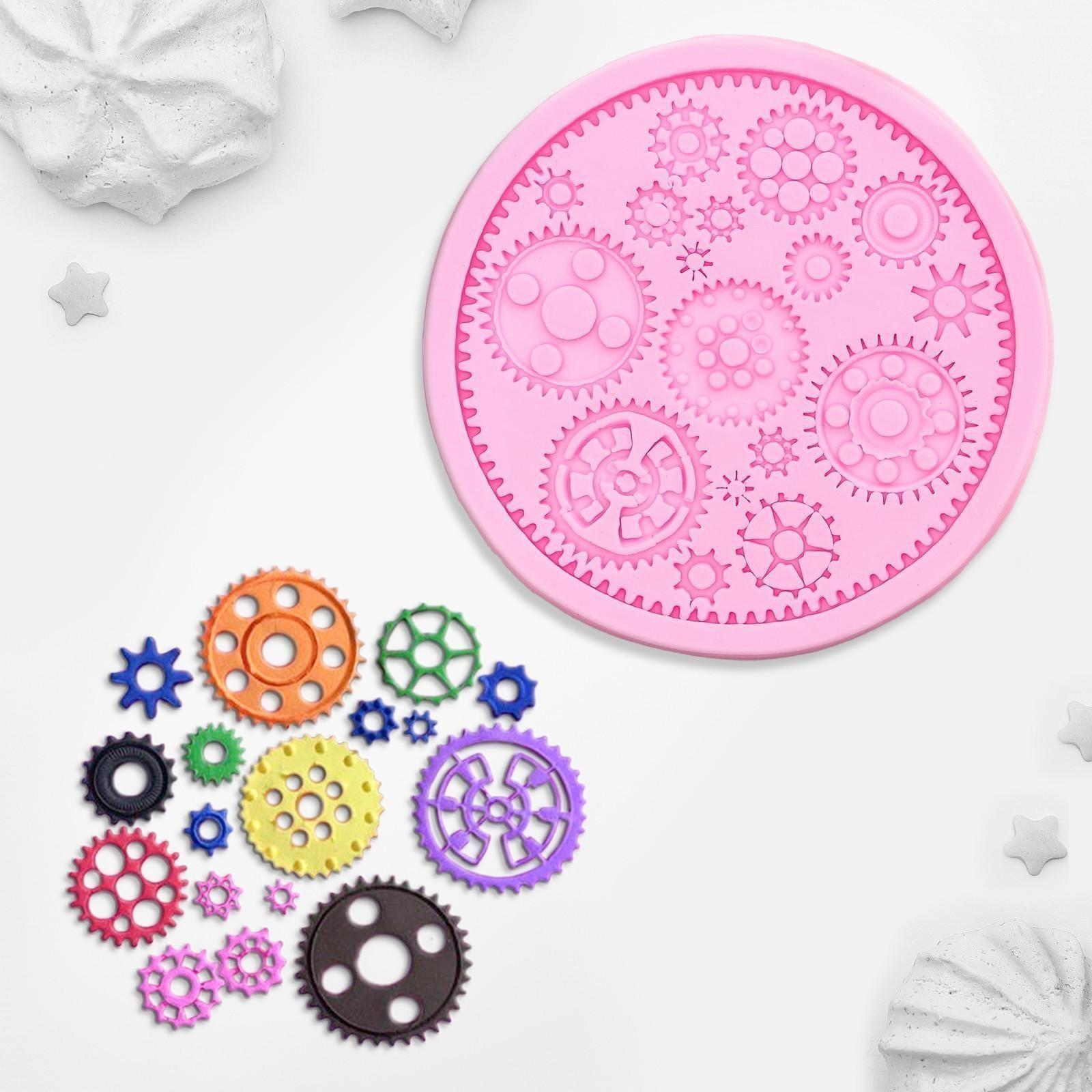 Молд «Шестерёнки», 10,5×10,5 см