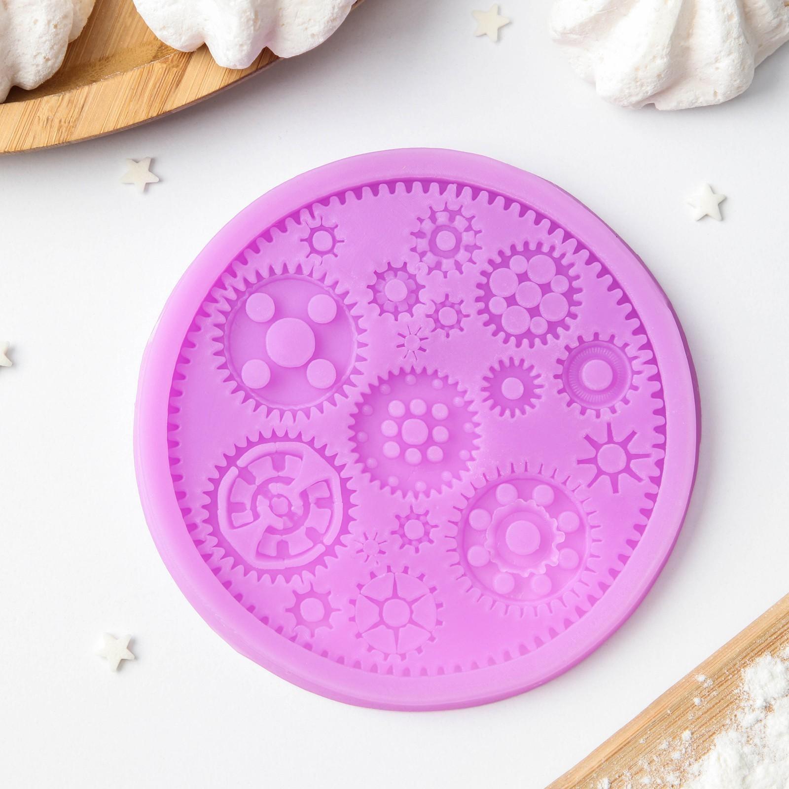 Молд «Шестерёнки», 10,5×10,5 см