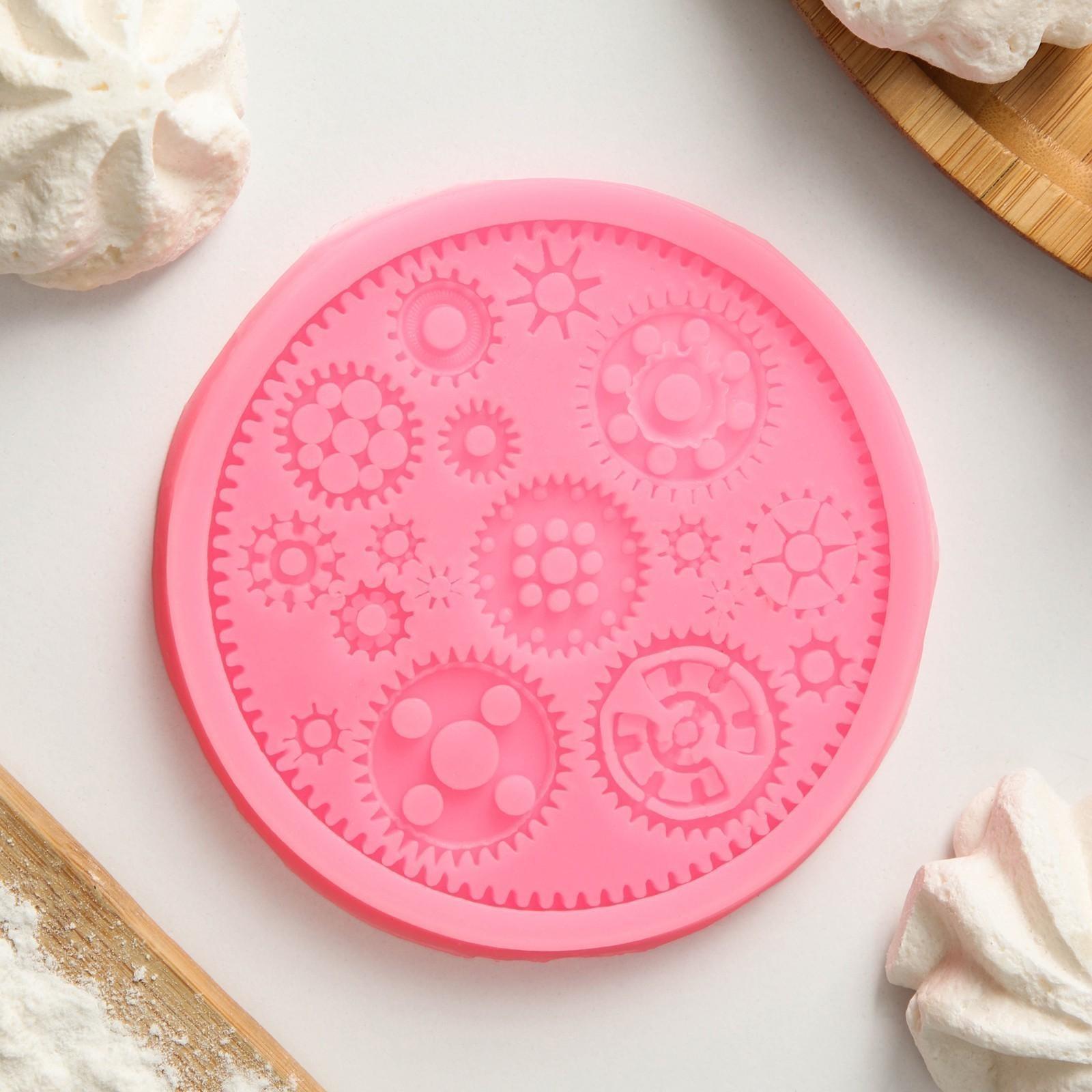 Молд «Шестерёнки», 10,5×10,5 см