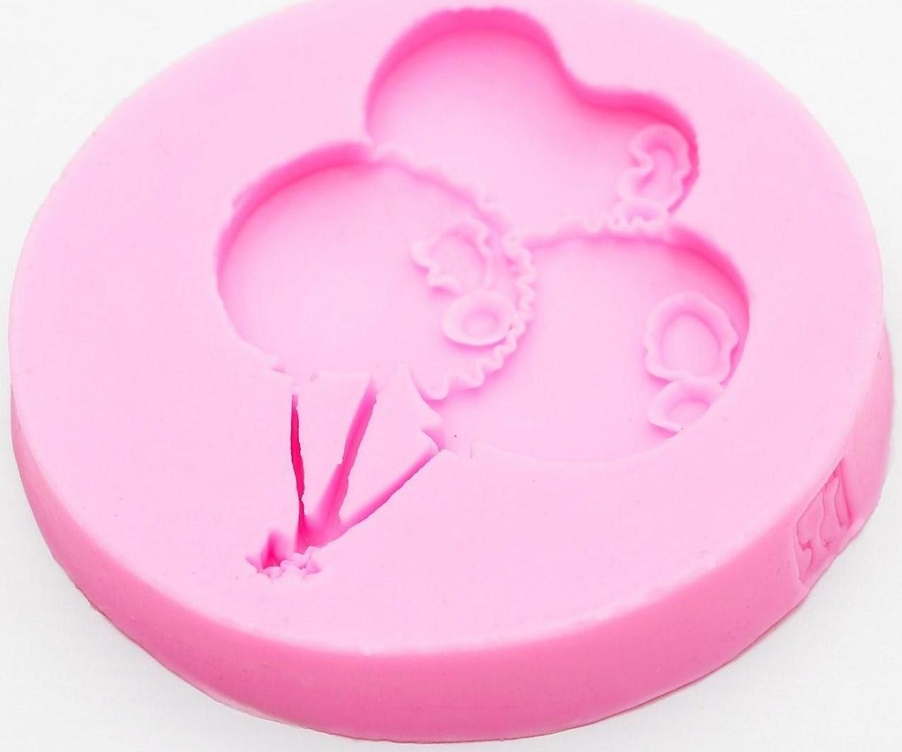 Молд «Шарики», 6,5×6,5 см, цвет розовый