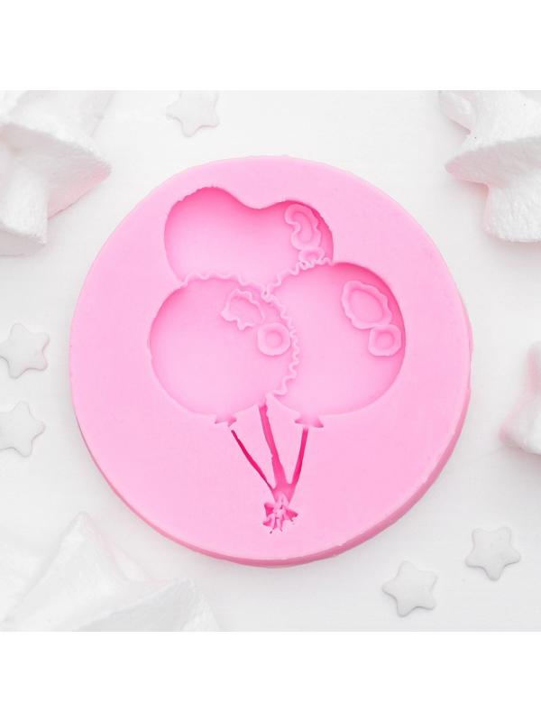 Молд «Шарики», 6,5×6,5 см, цвет розовый