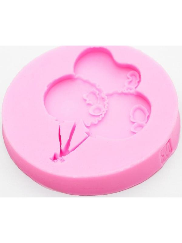 Молд «Шарики», 6,5×6,5 см, цвет розовый