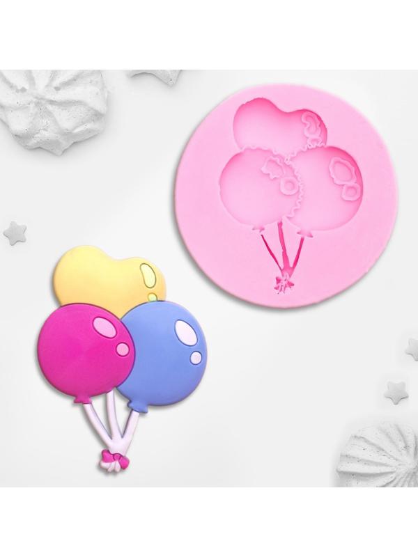 Молд «Шарики», 6,5×6,5 см, цвет розовый