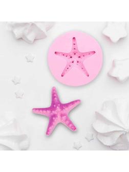 Молд «Морская звезда», 7,5×7,5×1,8 см, цвет МИКС