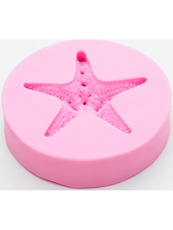 Молд «Морская звезда», 7,5×7,5×1,8 см, цвет МИКС