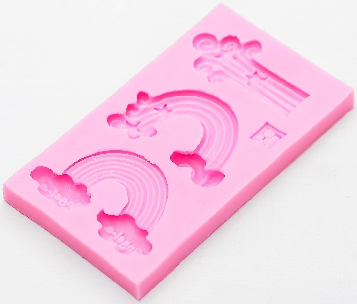 Молд «Радуга», 10,5×6×1 см, цвет МИКС