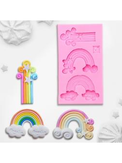 Молд «Радуга», 10,5×6×1 см, цвет МИКС