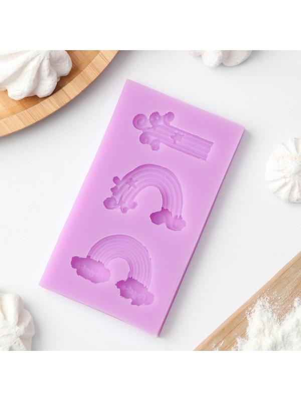 Молд «Радуга», 10,5×6×1 см, цвет МИКС