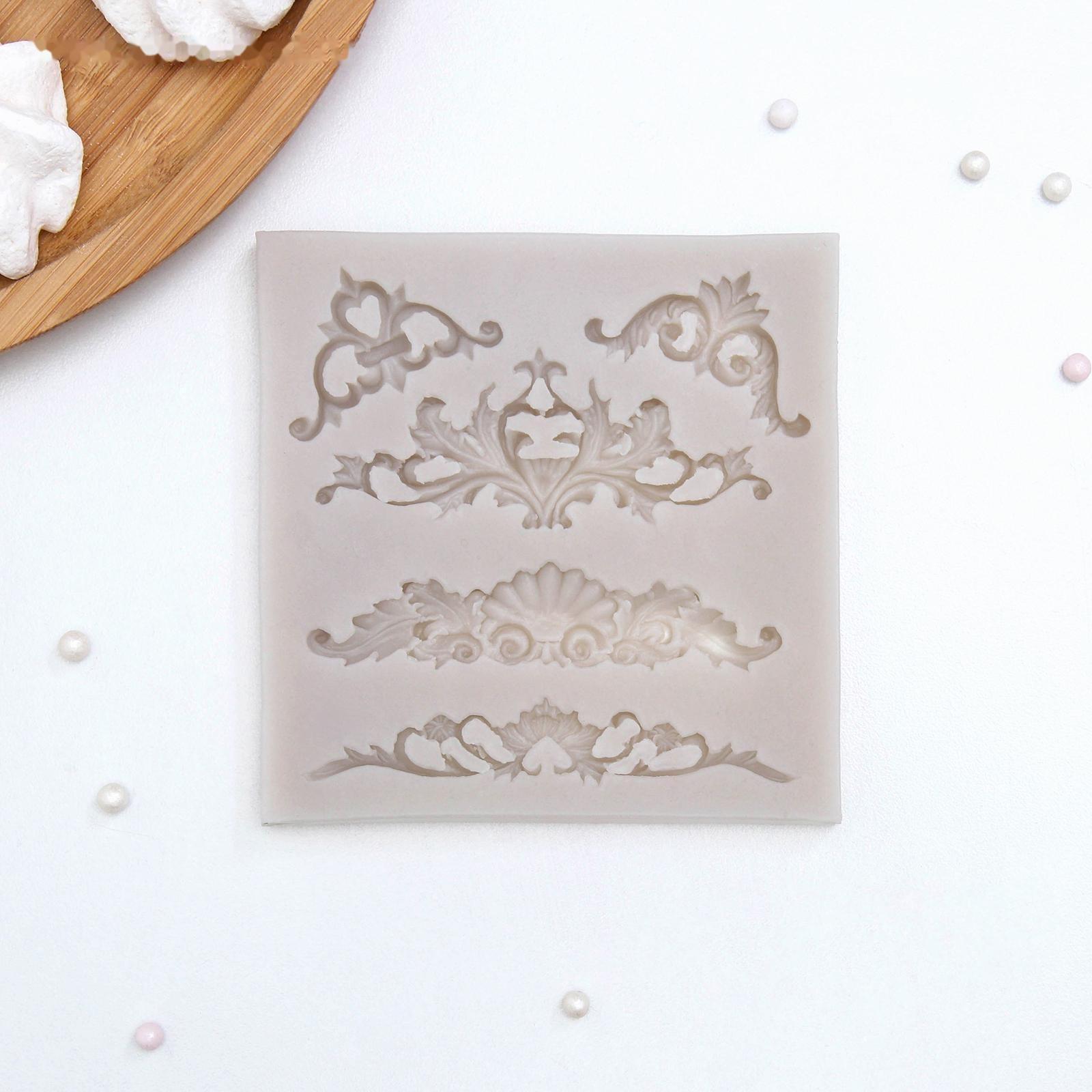 Молд «Вензеля, лепнина», 10,5×10,5×0,7 см, цвет МИКС