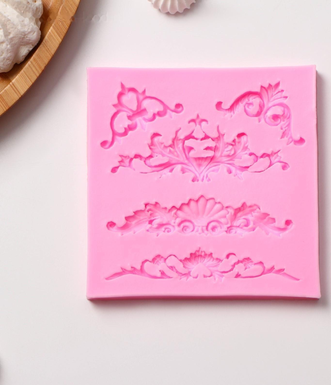 Молд «Вензеля, лепнина», 10,5×10,5×0,7 см, цвет МИКС