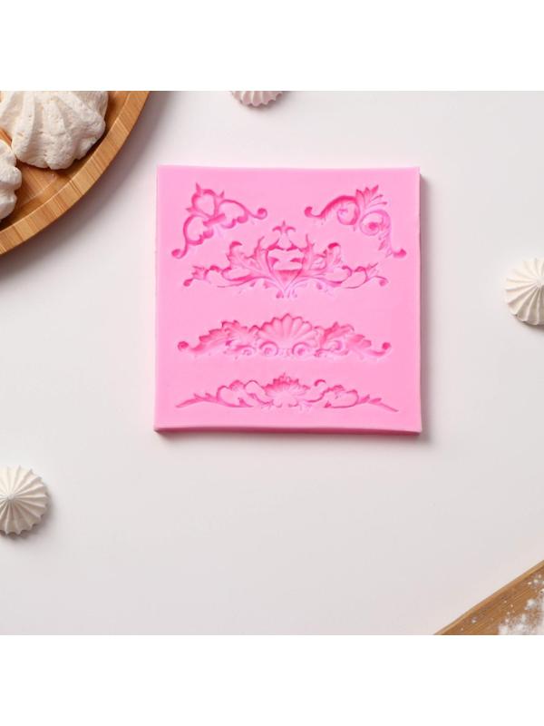 Молд «Вензеля, лепнина», 10,5×10,5×0,7 см, цвет МИКС