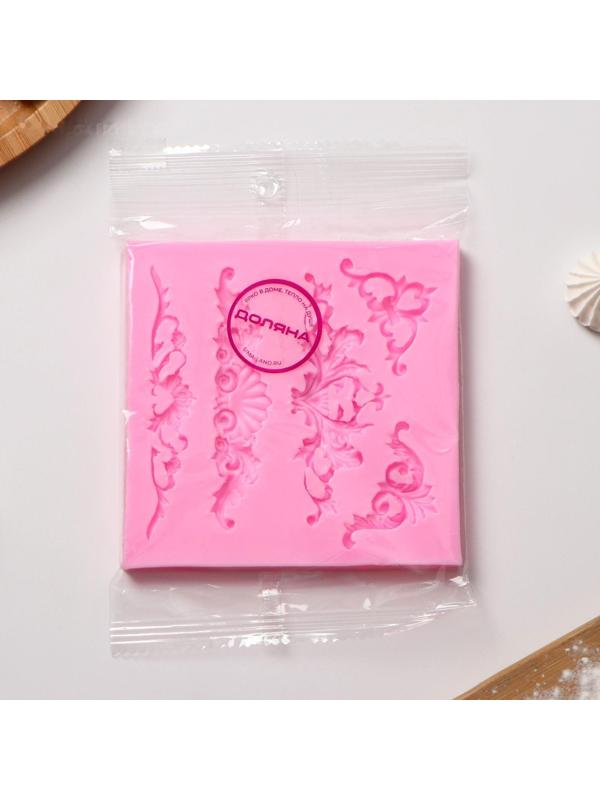 Молд «Вензеля, лепнина», 10,5×10,5×0,7 см, цвет МИКС