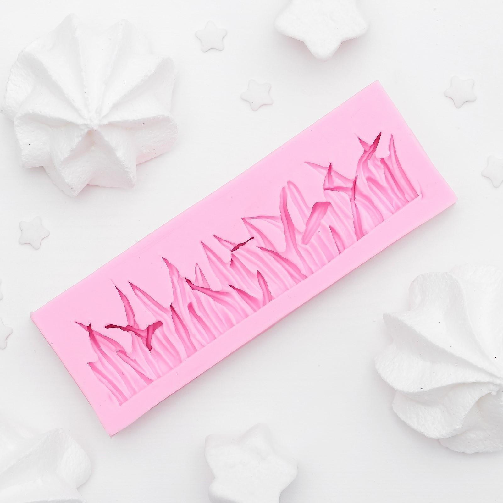 Молд «Травка», 12×4 см, цвет МИКС