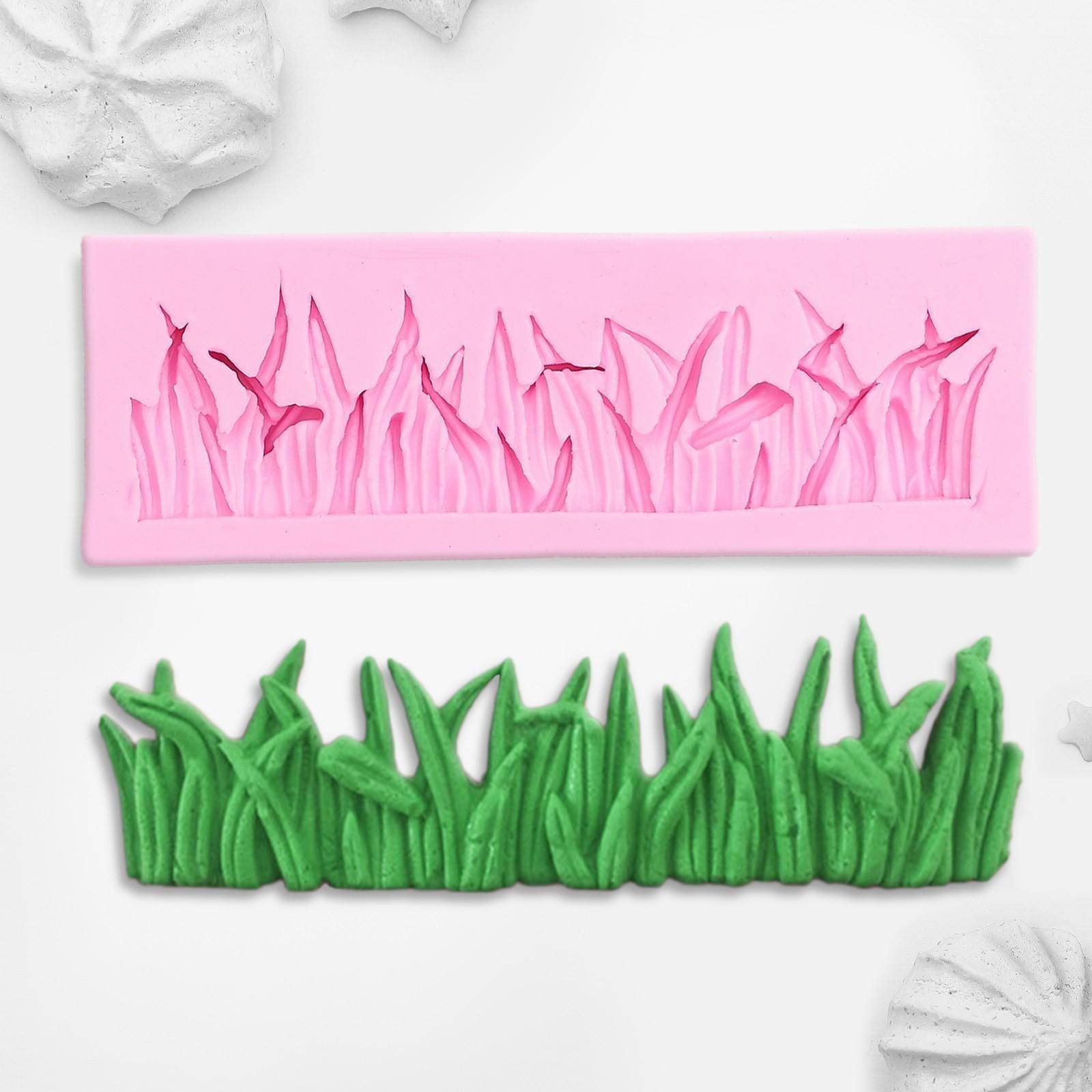 Молд «Травка», 12×4 см, цвет МИКС