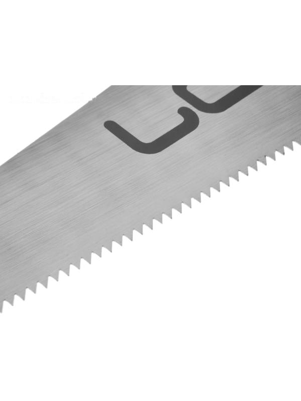 Ножовка по дереву ЛОМ, обрезиненная рукоятка, 7-8 TPI, 400 мм