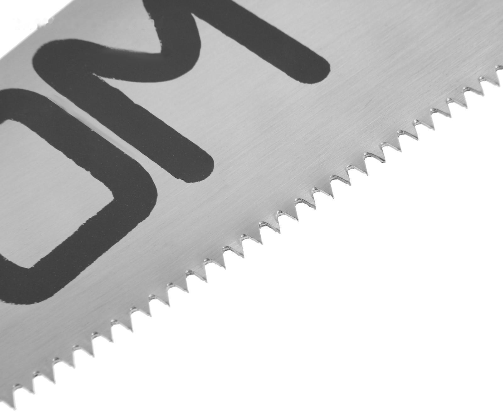 Ножовка по дереву ЛОМ, пластиковая рукоятка, 7-8 TPI, 350 мм