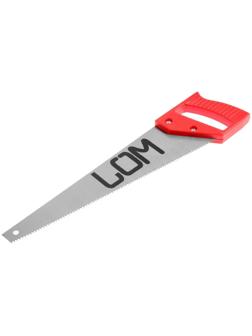 Ножовка по дереву ЛОМ, пластиковая рукоятка, 7-8 TPI, 350 мм