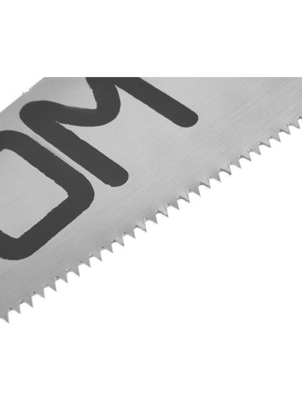 Ножовка по дереву ЛОМ, пластиковая рукоятка, 7-8 TPI, 350 мм