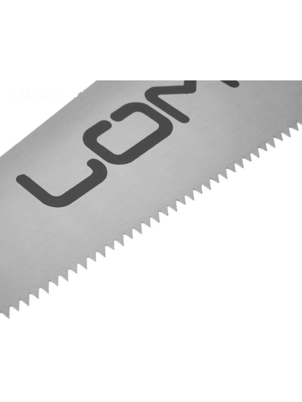 Ножовка по дереву ЛОМ, обрезиненная рукоятка, 7-8 TPI, 450 мм