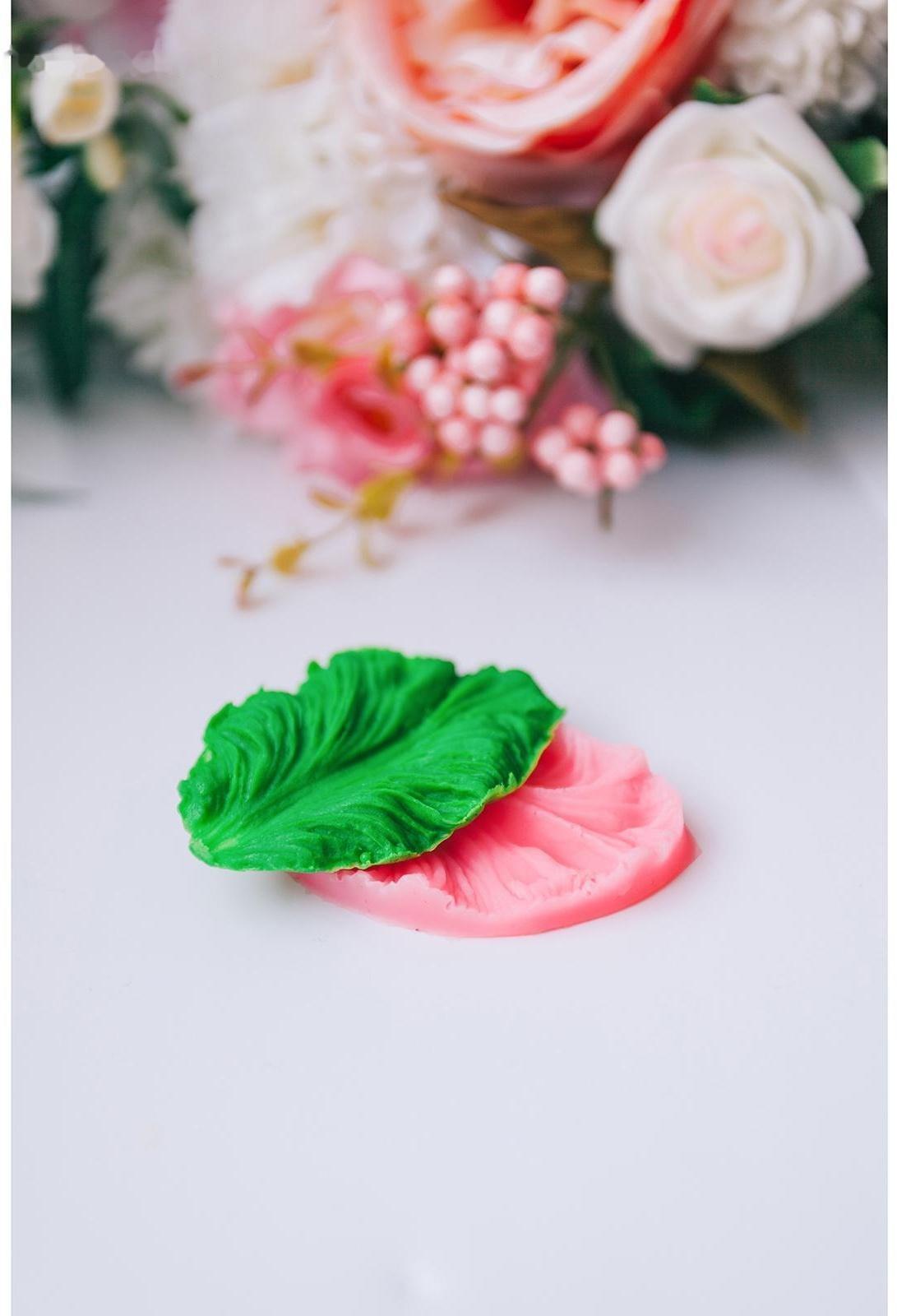 Молд «Лист тропических растений», 2 части, 6,5×4×2,3 см, цвет МИКС