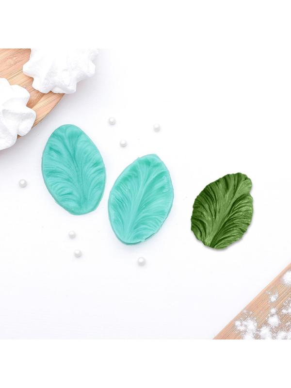 Молд «Лист тропических растений», 2 части, 6,5×4×2,3 см, цвет МИКС