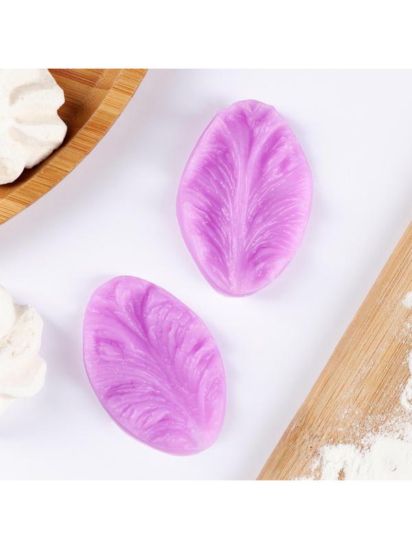 Молд «Лист тропических растений», 2 части, 6,5×4×2,3 см, цвет МИКС