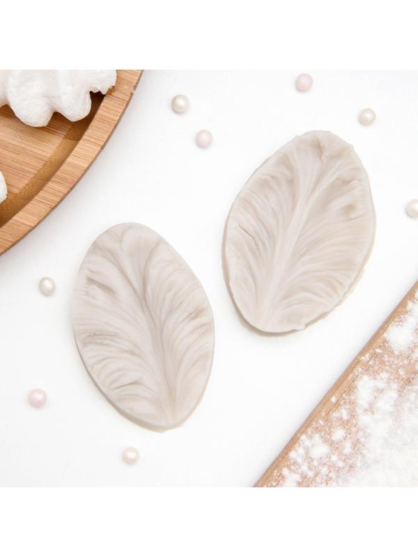 Молд «Лист тропических растений», 2 части, 6,5×4×2,3 см, цвет МИКС