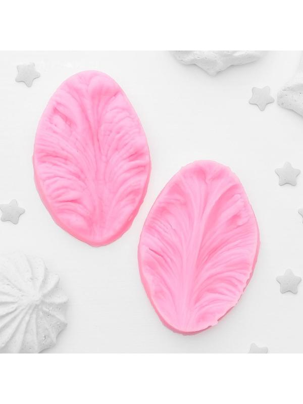 Молд «Лист тропических растений», 2 части, 6,5×4×2,3 см, цвет МИКС