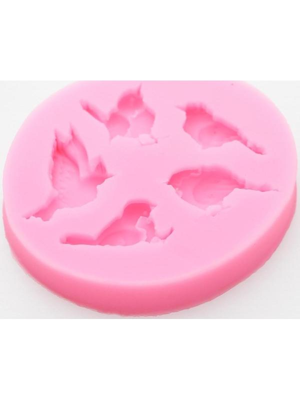 Молд «Пять птиц», 6×5,5×1 см, цвет МИКС