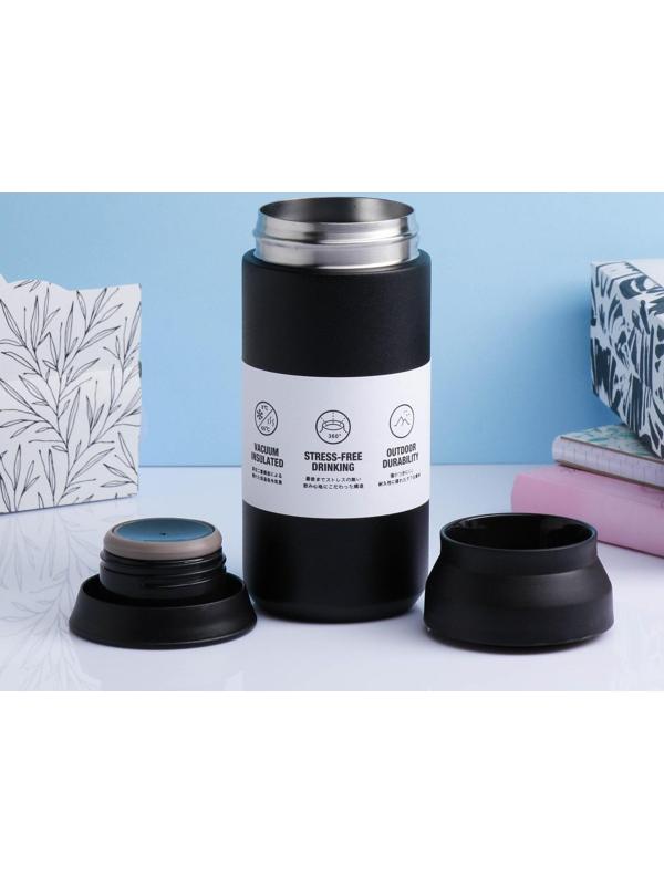 Термос, серия: Мини, Traveler, 350 мл, сохраняет тепло 8 ч, 6.5 х 16.5 см, микс