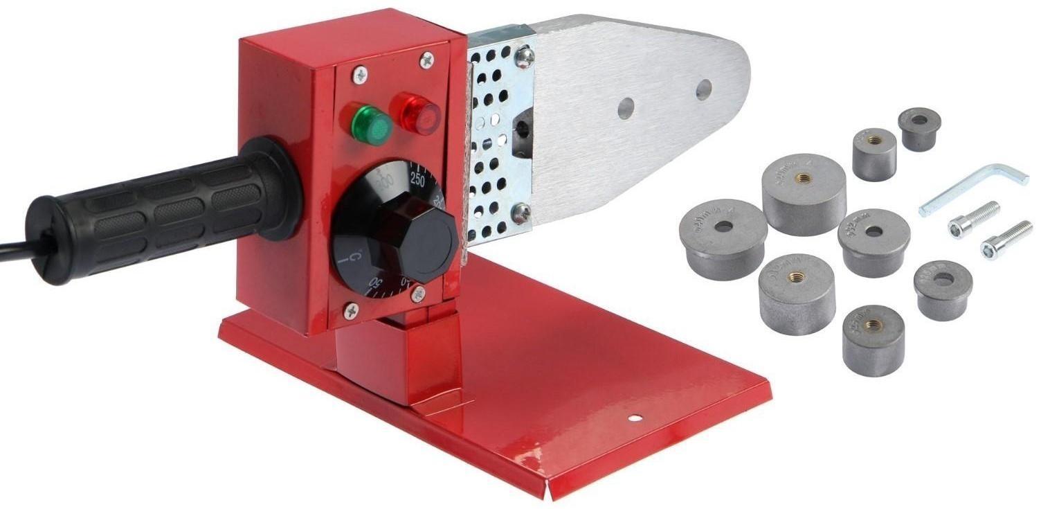 Аппарат для сварки пластиковых труб ЛОМ, 800 Вт, комплект насадок 20 - 40 мм, 50 - 300°