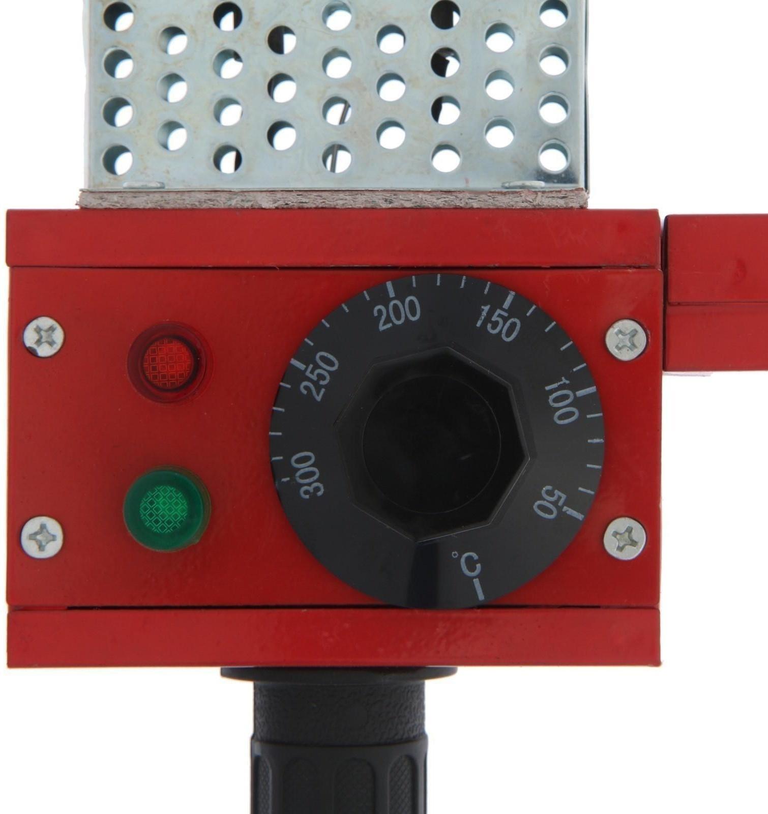 Аппарат для сварки пластиковых труб ЛОМ, 800 Вт, комплект насадок 20 - 40 мм, 50 - 300°