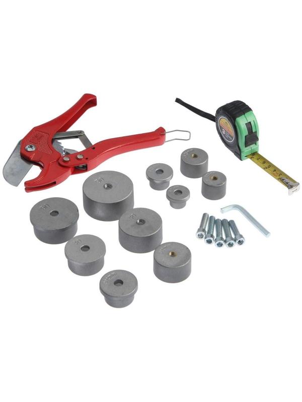 Аппарат для сварки пластиковых труб ТУНДРА, 1000/2000 Вт, комплект насадок 20-50 мм, 50-300°