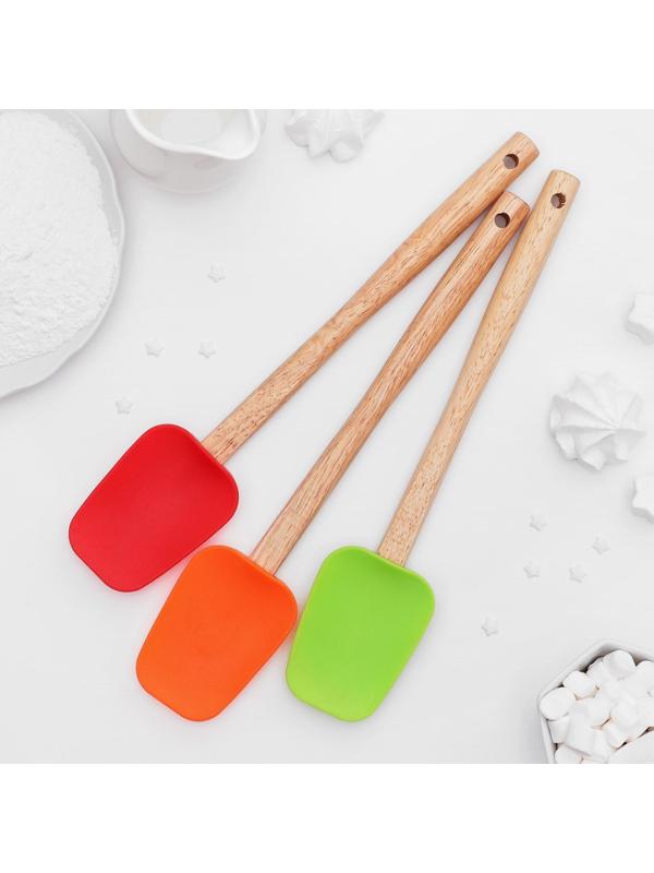 Лопатка Доляна «Бамбук», 31 см, цвет МИКС