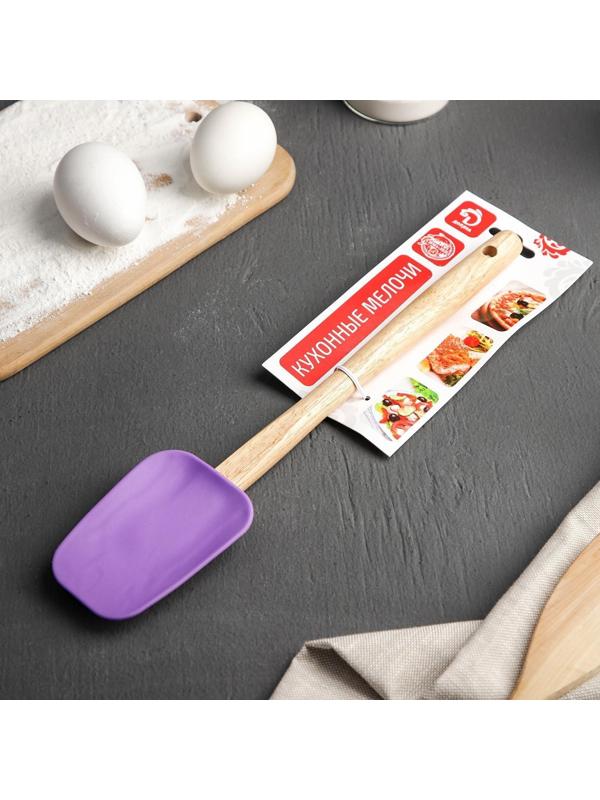 Лопатка Доляна «Бамбук», 31 см, цвет МИКС