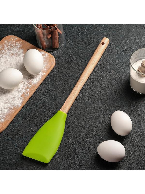 Лопатка Доляна «Бамбук», 32 см, цвет МИКС