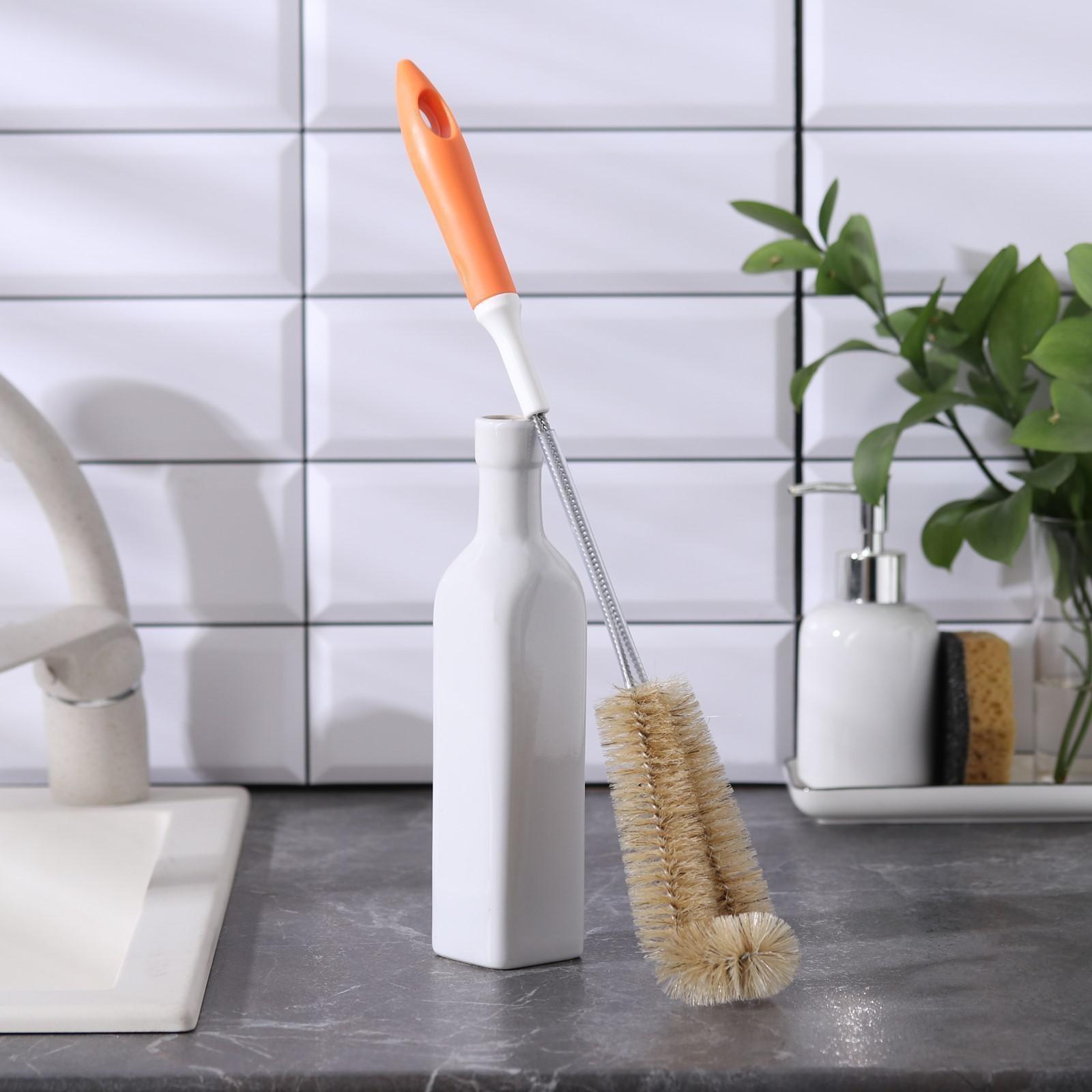 Ёршик для посуды Доляна, 40×6 см, цвет МИКС