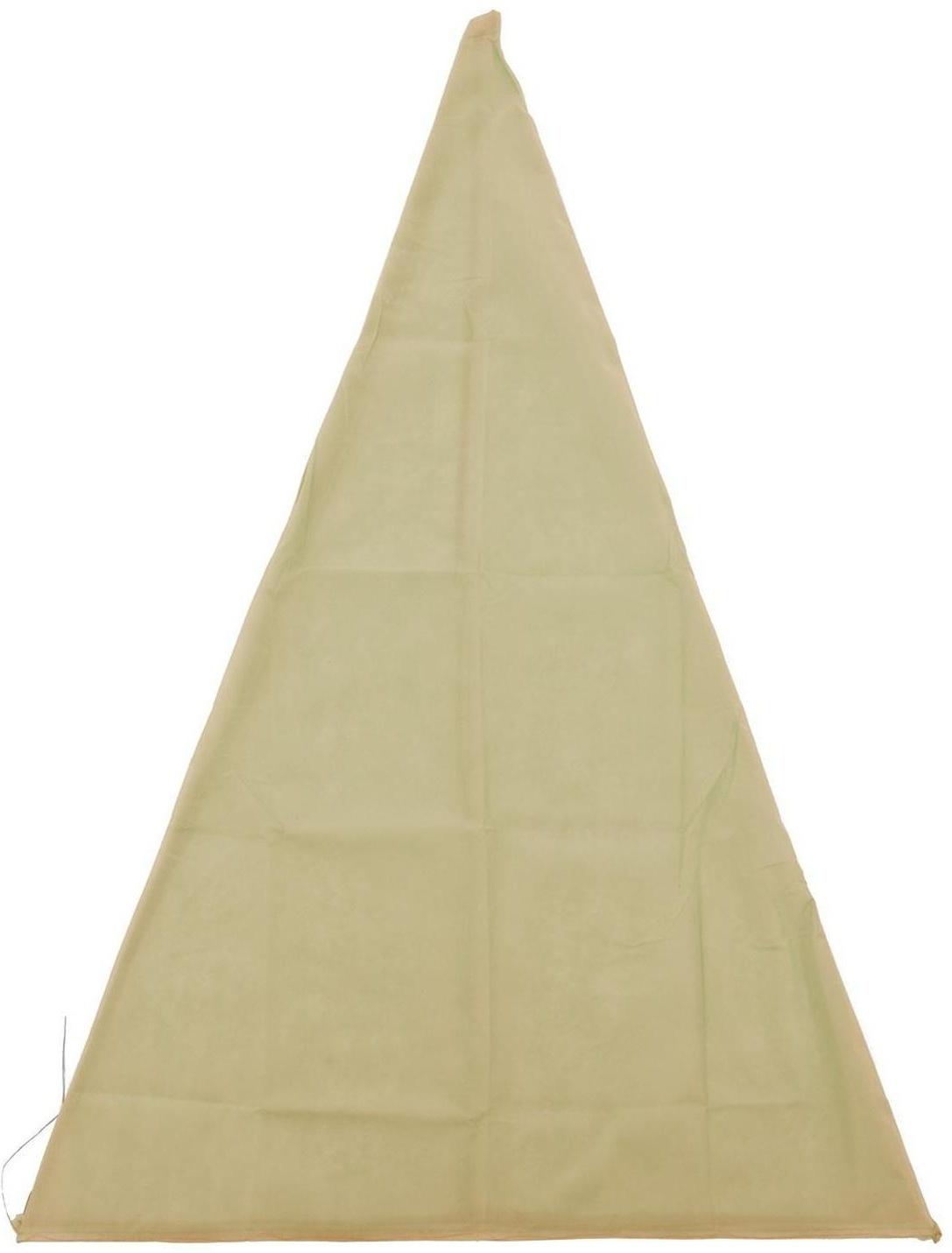 Чехол для растений, конус на завязках, 250 × 160 см, спанбонд с УФ-стабилизатором, плотность 60 г/м², зелёный