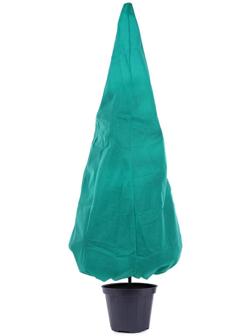 Чехол для растений, конус на завязках, 250 × 160 см, спанбонд с УФ-стабилизатором, плотность 60 г/м², зелёный