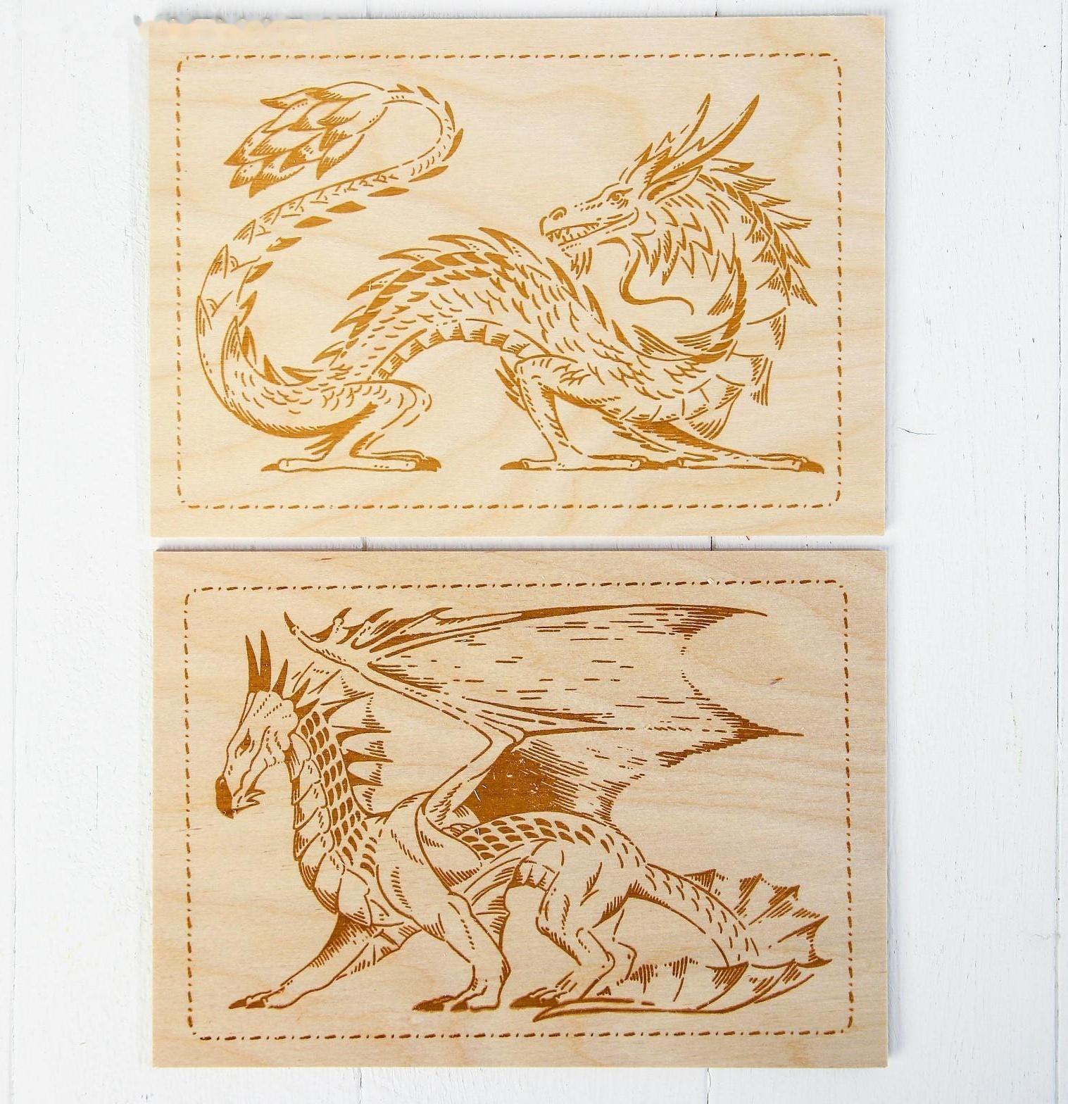 Выжигание. Доски для выжигания 2 шт., 